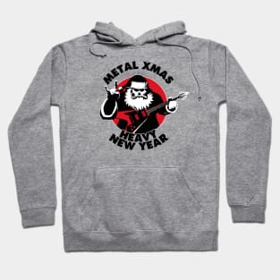 Metal Christmas & Heavy New Year | Heavy Metal Santa Claus Hoodie